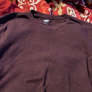 Old Navy Men's Dark Red Crewneck Sweater
